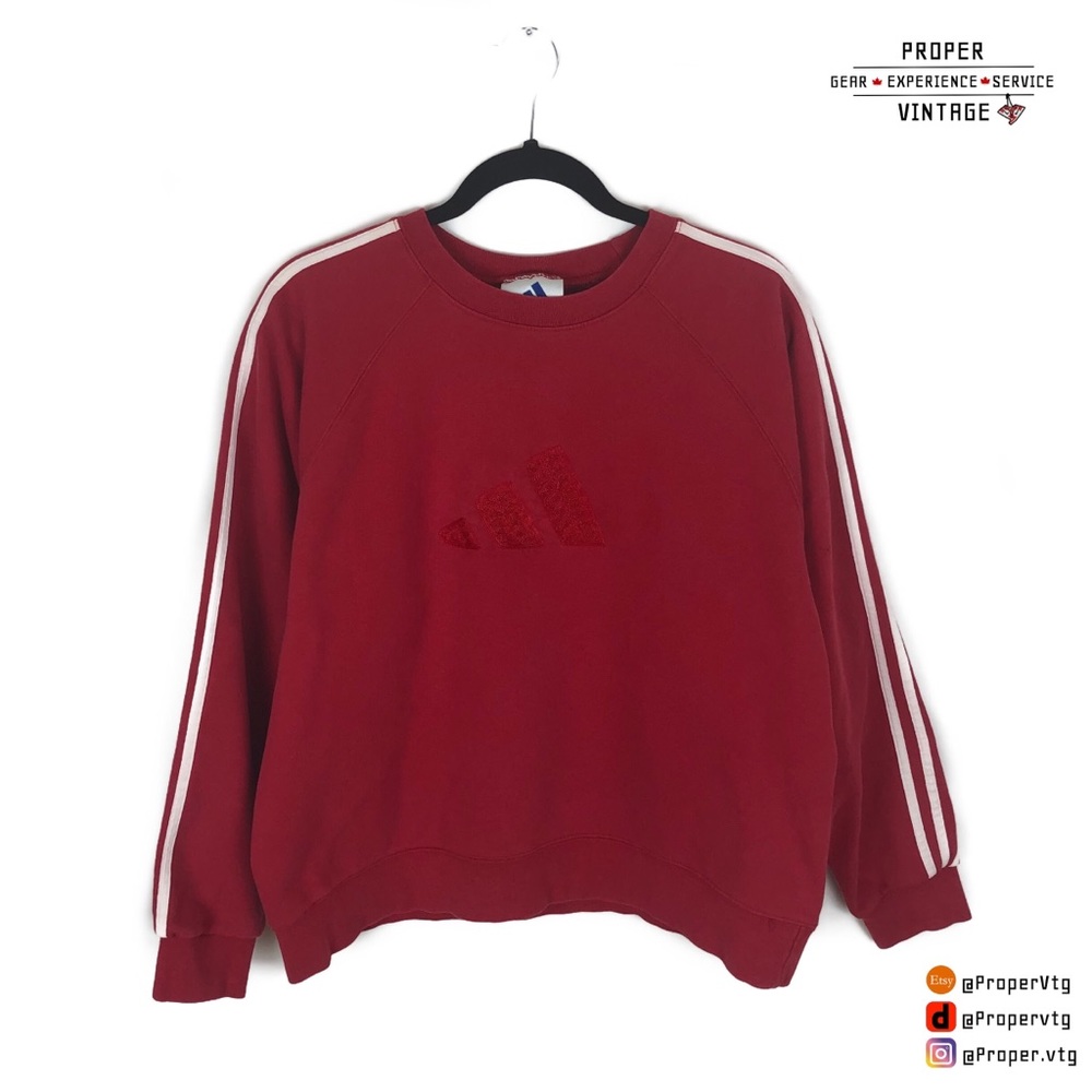 Vintage Adidas Crewneck Sweater Pullover Fits S